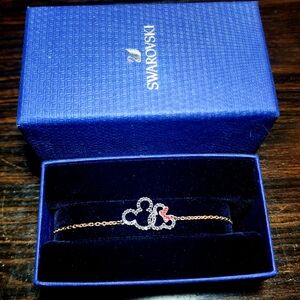 Swarovski Mickey and Minnie Mouse bracelet